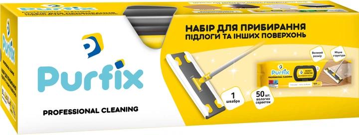 Набор для уборки Purfix Professional Cleaning швабра и салфетки Набор для уборки Purfix Professional Cleaning швабра и салфетки