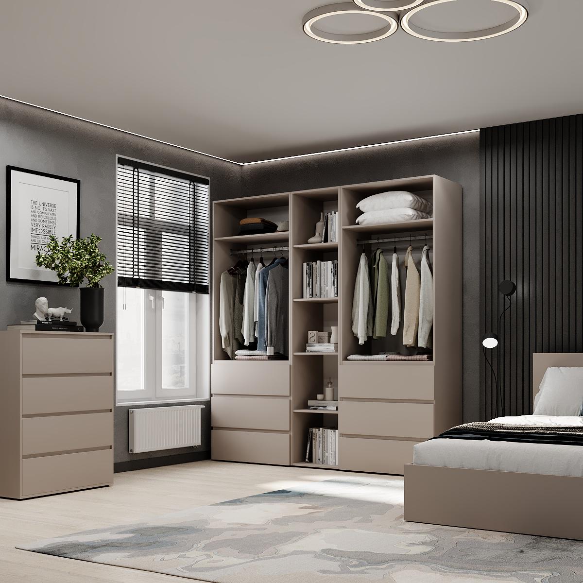 Шафа розпашна комбінована ART IN HEAD №6 Light 2000x500x2200 мм Кашемір (GALTK0614000000) - фото 4 Шафа розпашна комбінована ART IN HEAD №6 Light 2000x500x2200 мм Кашемір (GALTK0614000000) - фото 4