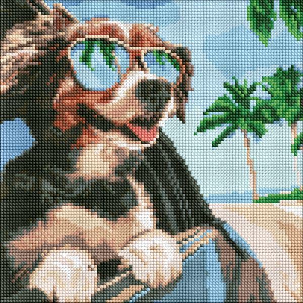 Алмазная мозаика на подрамнике Идейка Путешествие к океану 30x30 см (Id-AMO7711)