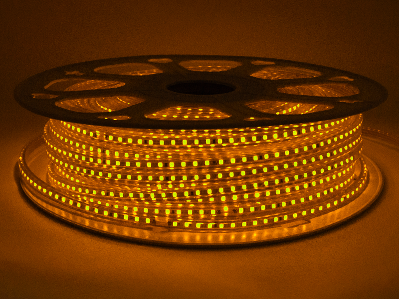 Светодиодная лента AVT 2835-120LED-220V 6W/м IP65 10х6 мм Желтый (AVT-120Y2835-220V-6W/#10-Y) - фото 2 Светодиодная лента AVT 2835-120LED-220V 6W/м IP65 10х6 мм Желтый (AVT-120Y2835-220V-6W/#10-Y) - фото 2