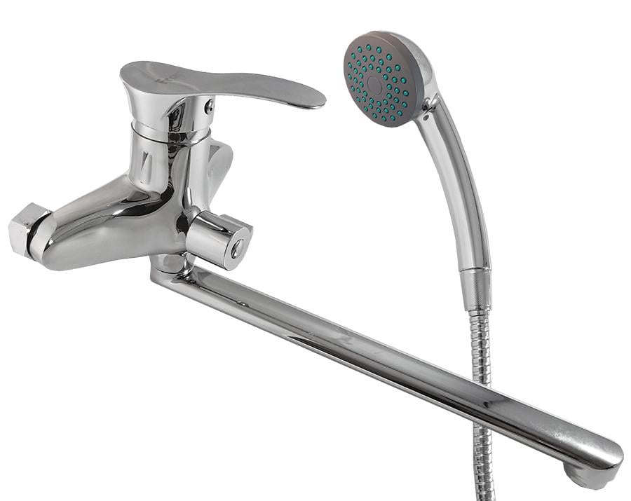Змішувач для ванни Frap F22001 довгий гусак Хром (34463) Змішувач для ванни Frap F22001 довгий гусак Хром (34463)