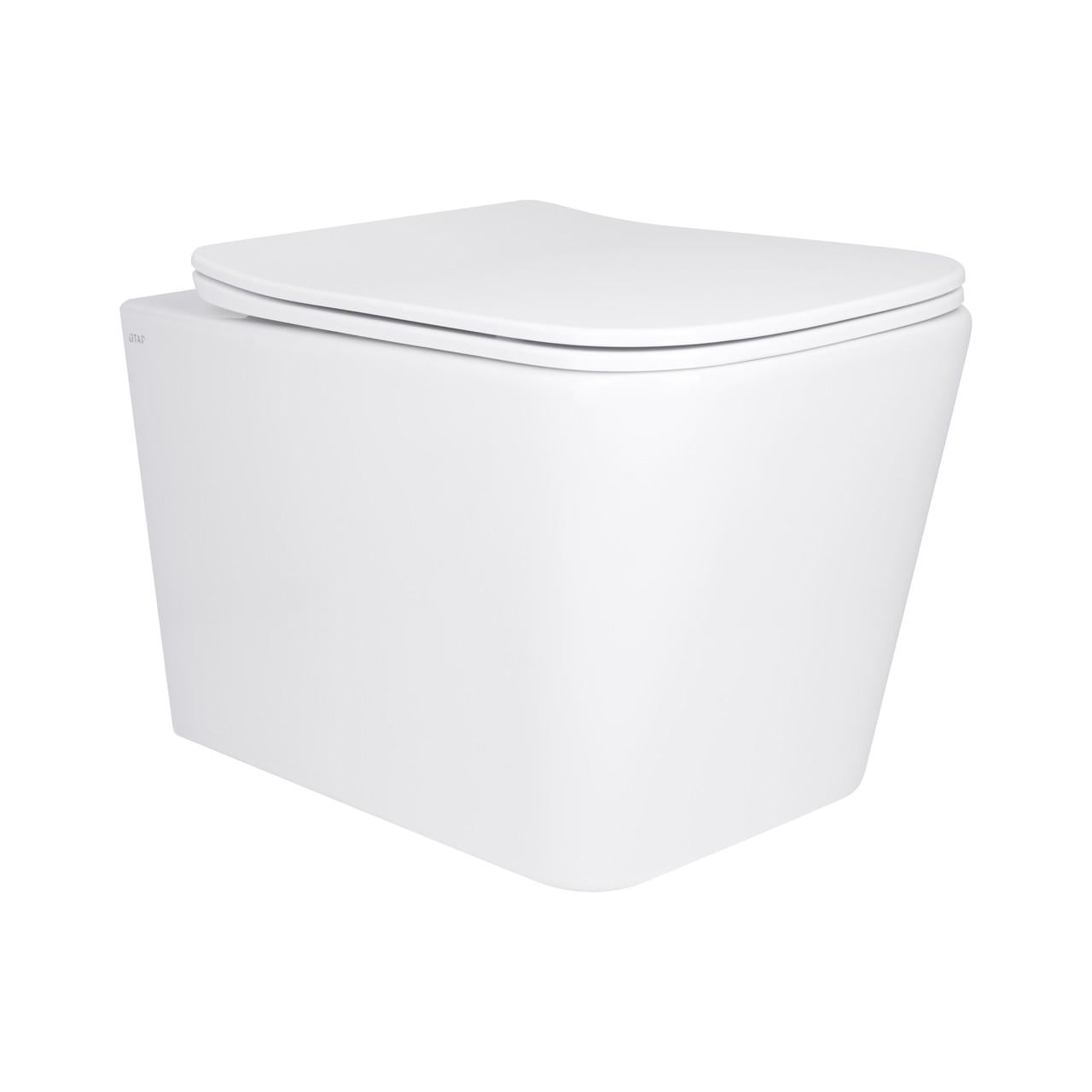 Унитаз подвесной безобедочный Qtap Tern Ultra Quiet с сиденьем Soft-close White (QT17332303AW)