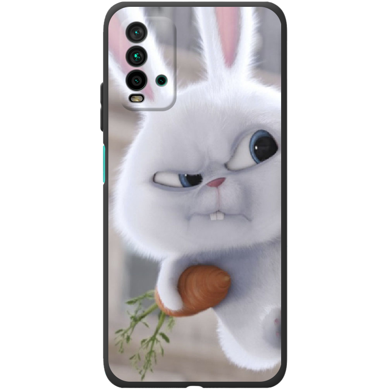 Чехол BoxFace Xiaomi Redmi 9T Rabbit Snowball Черный силикон (41685-up1116-42106) - фото 1