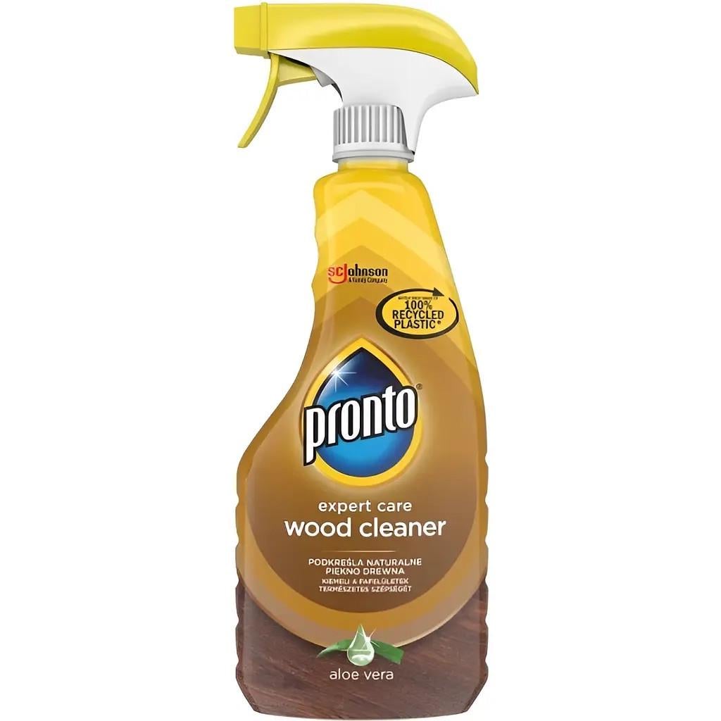 Полироль спрей для мебели Pronto Wood cleaner Алоэ вера 500 мл