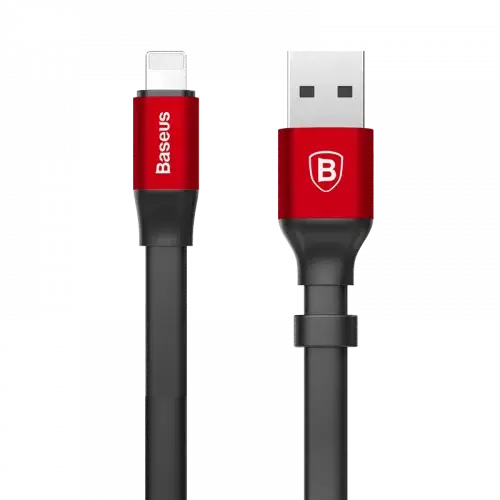 Кабель BASEUS Nimble Cable USB to Lightning CALMBJ-B91 2A 0,23 м Black/Red