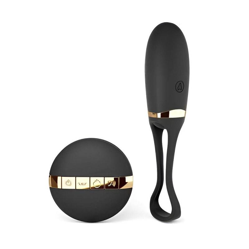 Виброяйцо Dorcel Secret Delight с голосовым управлением 13,4 см Черно-золотистый (24771)