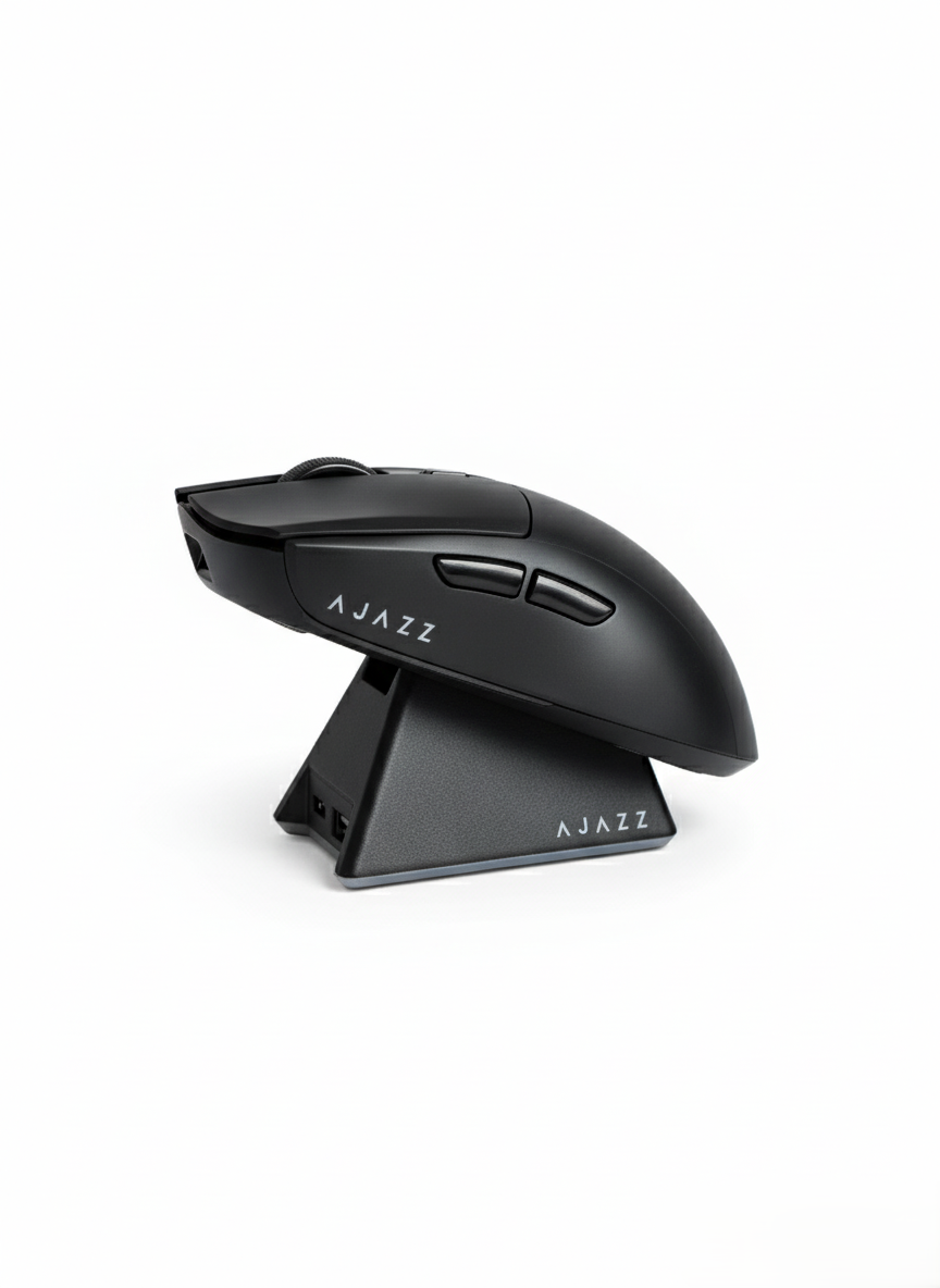Мышь беспроводная игровая Ajazz AJ139 V2 MC с док-станцией Черный (0102)