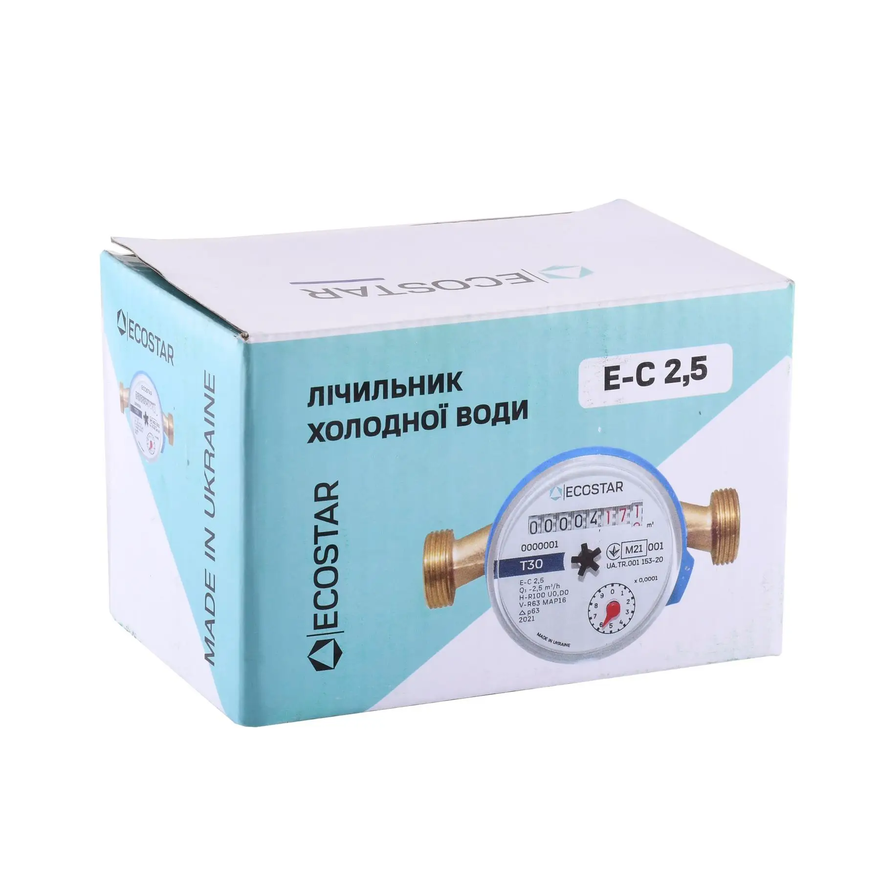 Лічильник холодної води Ecostar DN15 L110 EC 2,5 1/2" без штуцера (GSR-000023020) - фото 2 Лічильник холодної води Ecostar DN15 L110 EC 2,5 1/2" без штуцера (GSR-000023020) - фото 2