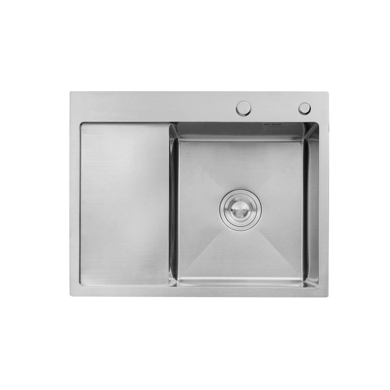 Мойка для кухни Kroner KRP Geburstet 3/1 мм из нержавеющей стали 63х50 см R HM (CV031321)