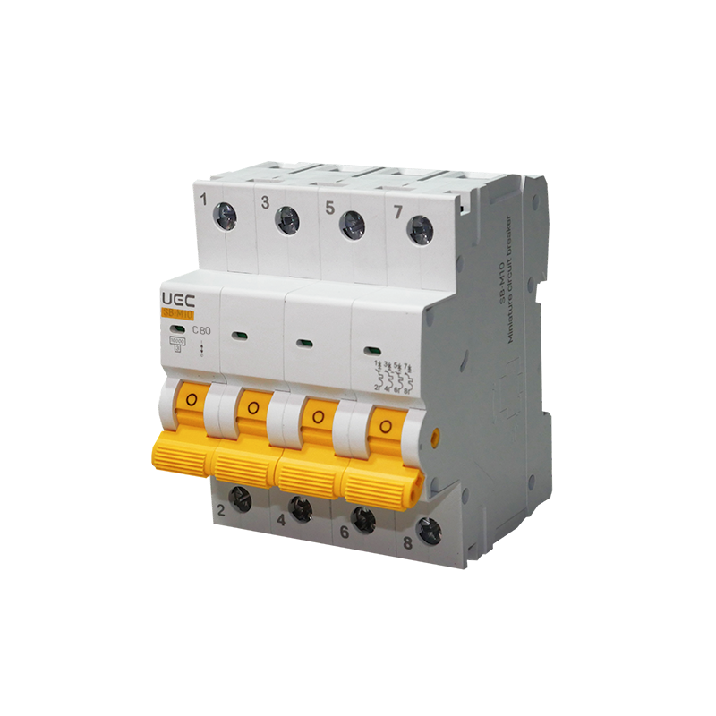 Автоматический выключатель UEC SB-M10 4P 80А 10кА C (MCB150-4-080-C)