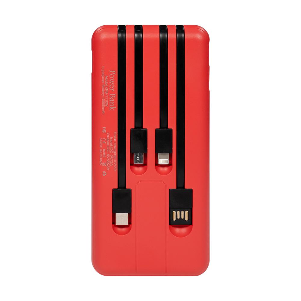 Повербанк Kraft KPB-1110W 10000 mAh Red (43-00056) - фото 3