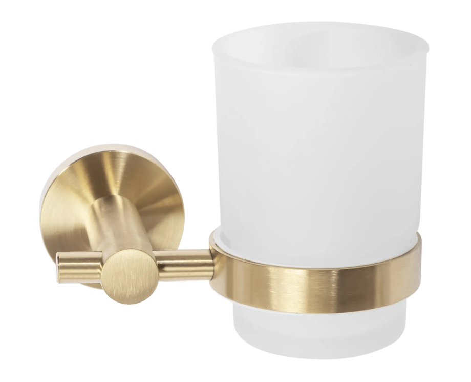 Стакан для зубных щеток Rea 322233 Brushed Gold (2810372816)