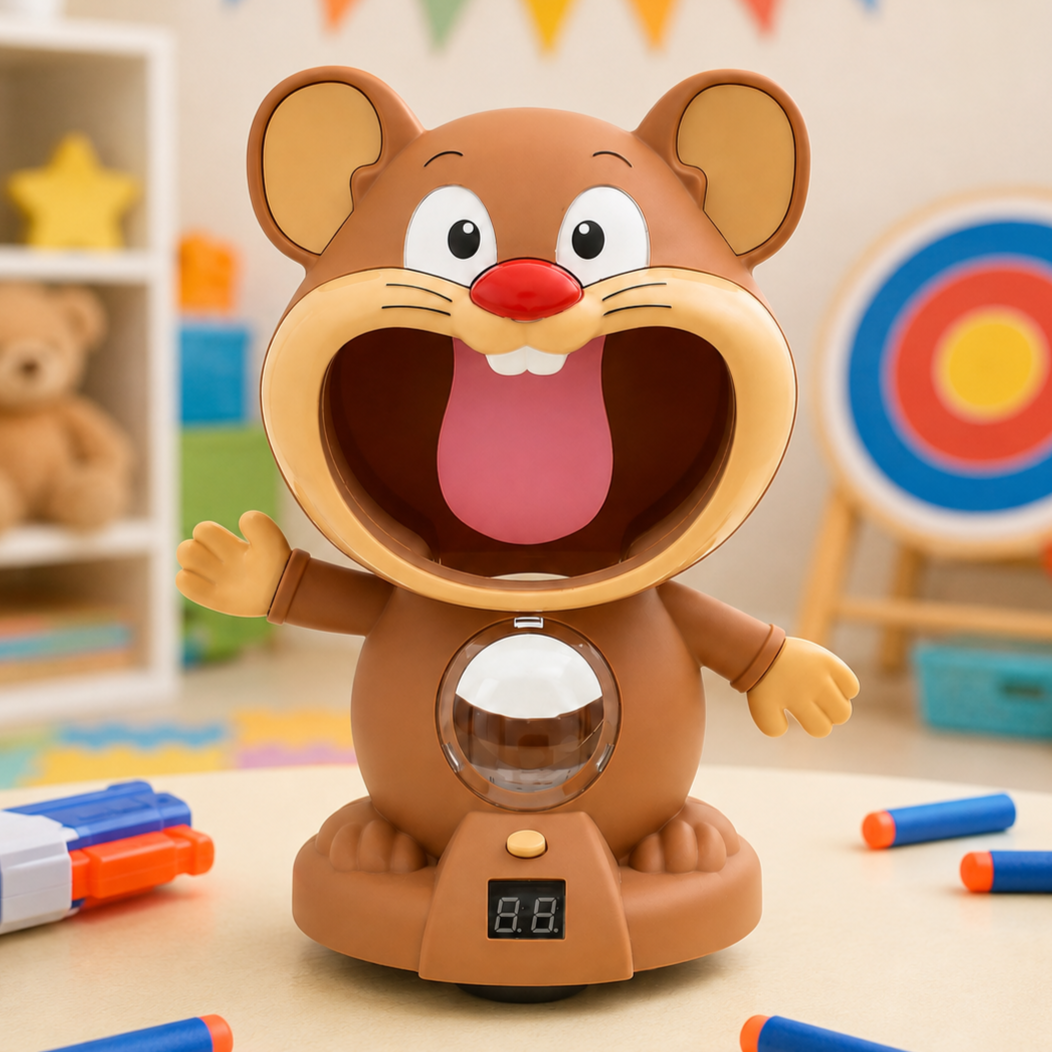 Интерактивная игра Hamster With Gunner Воздушный тир с дисплеем счета