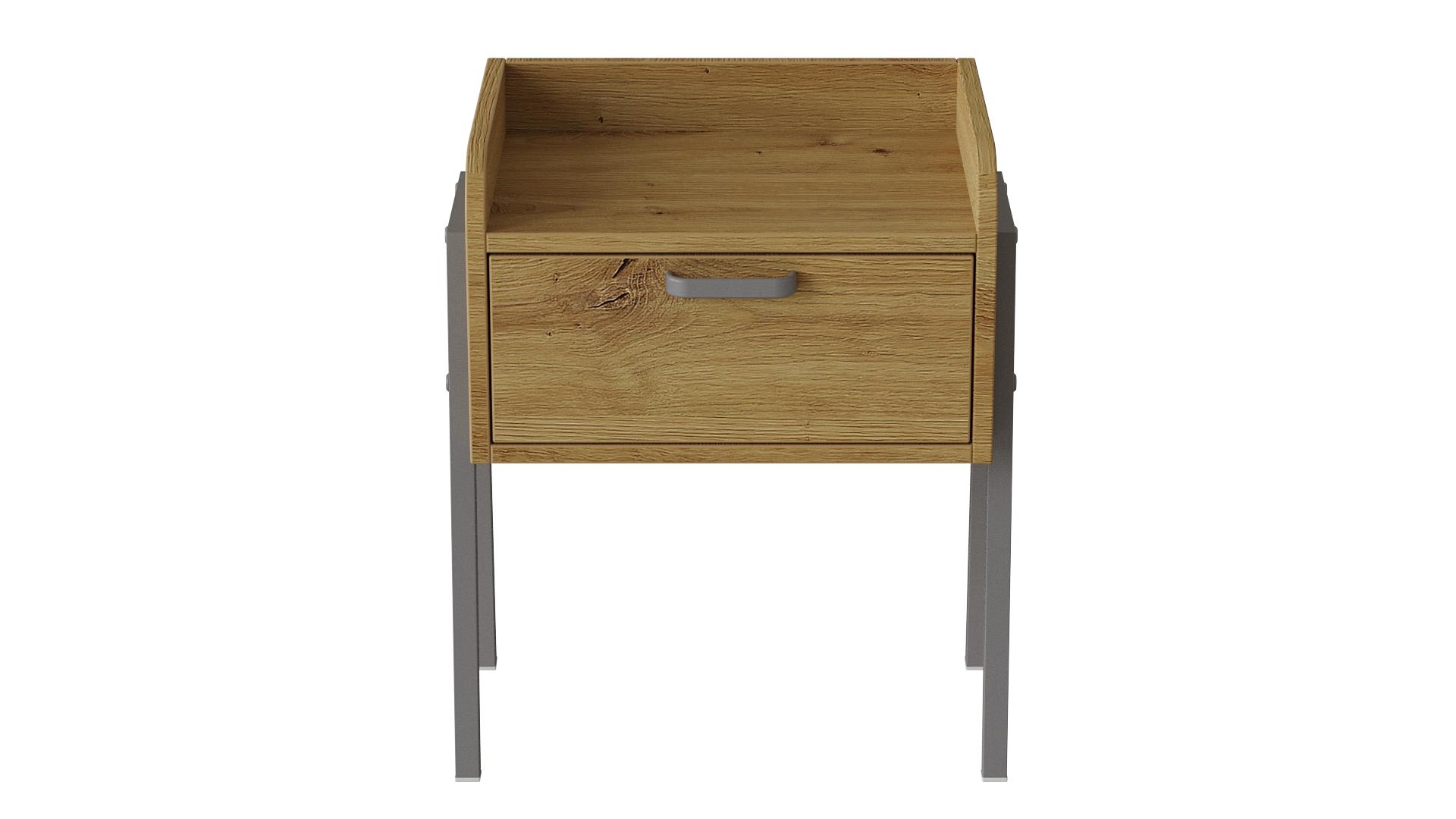 Тумба модульная Ferrum-decor Бетти металл/ДСП 16 мм 540x450x320 мм Серый/Дуб Артизан (FRD-103002)