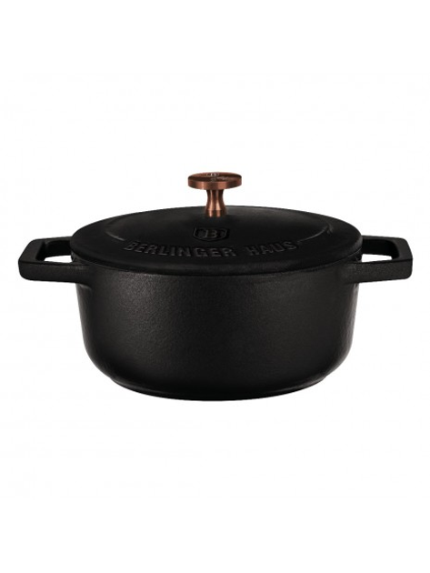 Кастрюля порционная чугунная Berlinger Haus Black Royal Collection 10 см 0,31 л (BH-6489)