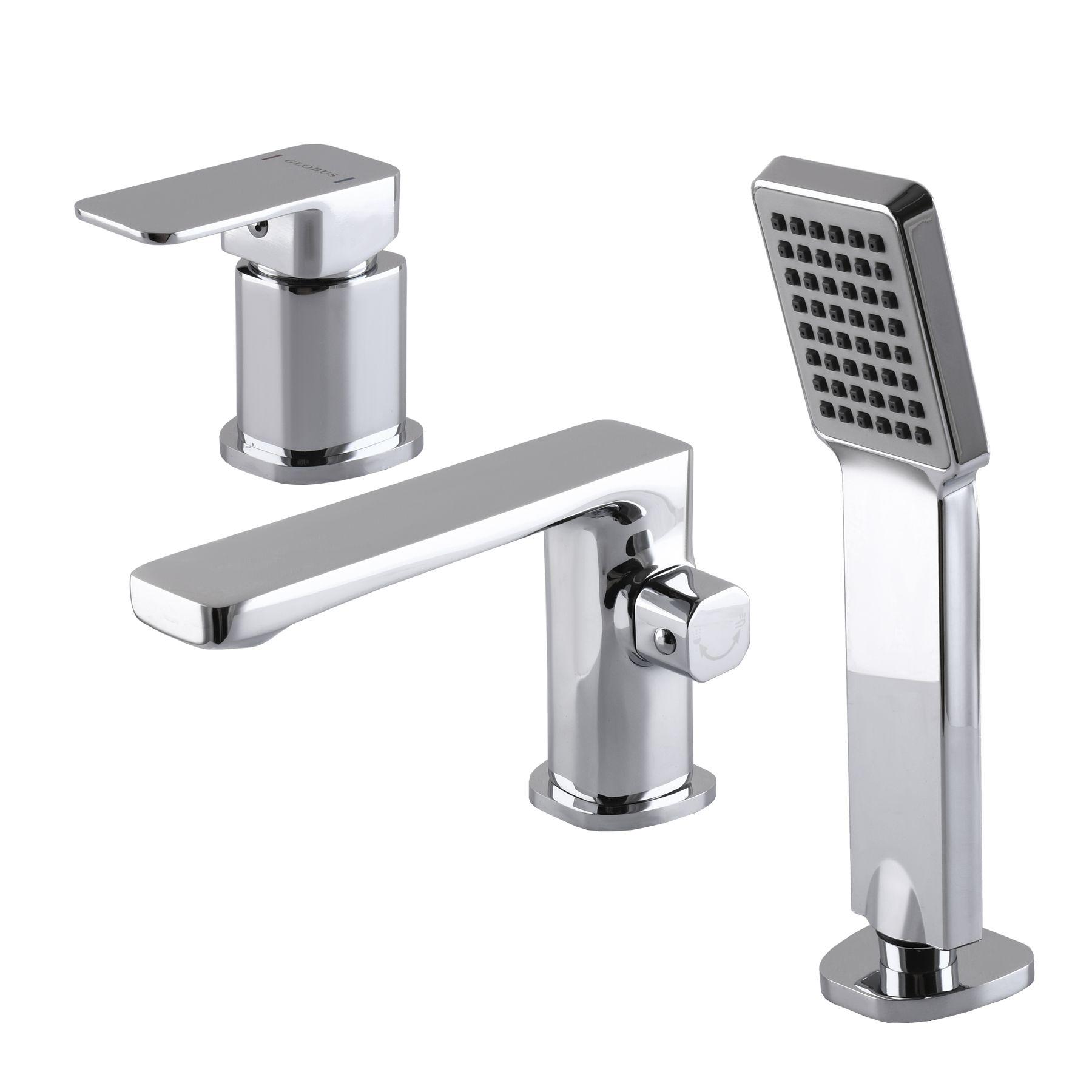 Змішувач на борт ванни Globus Lux MILANO GLM-0109 000019326 на три отвори Хром (108047) - фото 2 Змішувач на борт ванни Globus Lux MILANO GLM-0109 000019326 на три отвори Хром (108047) - фото 2