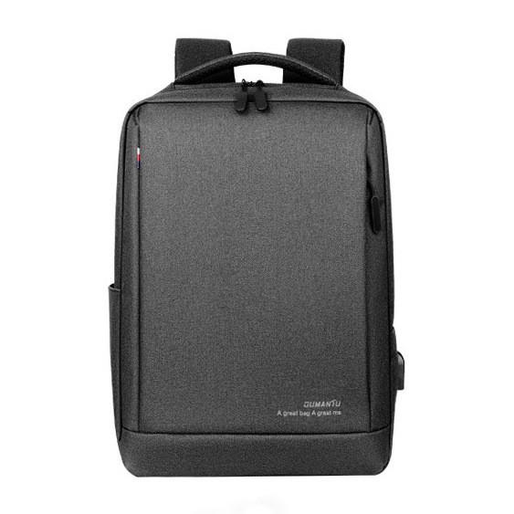 Рюкзак для ноутбука 15,6" с USB противоударный Темно-серый (IBN010SS )