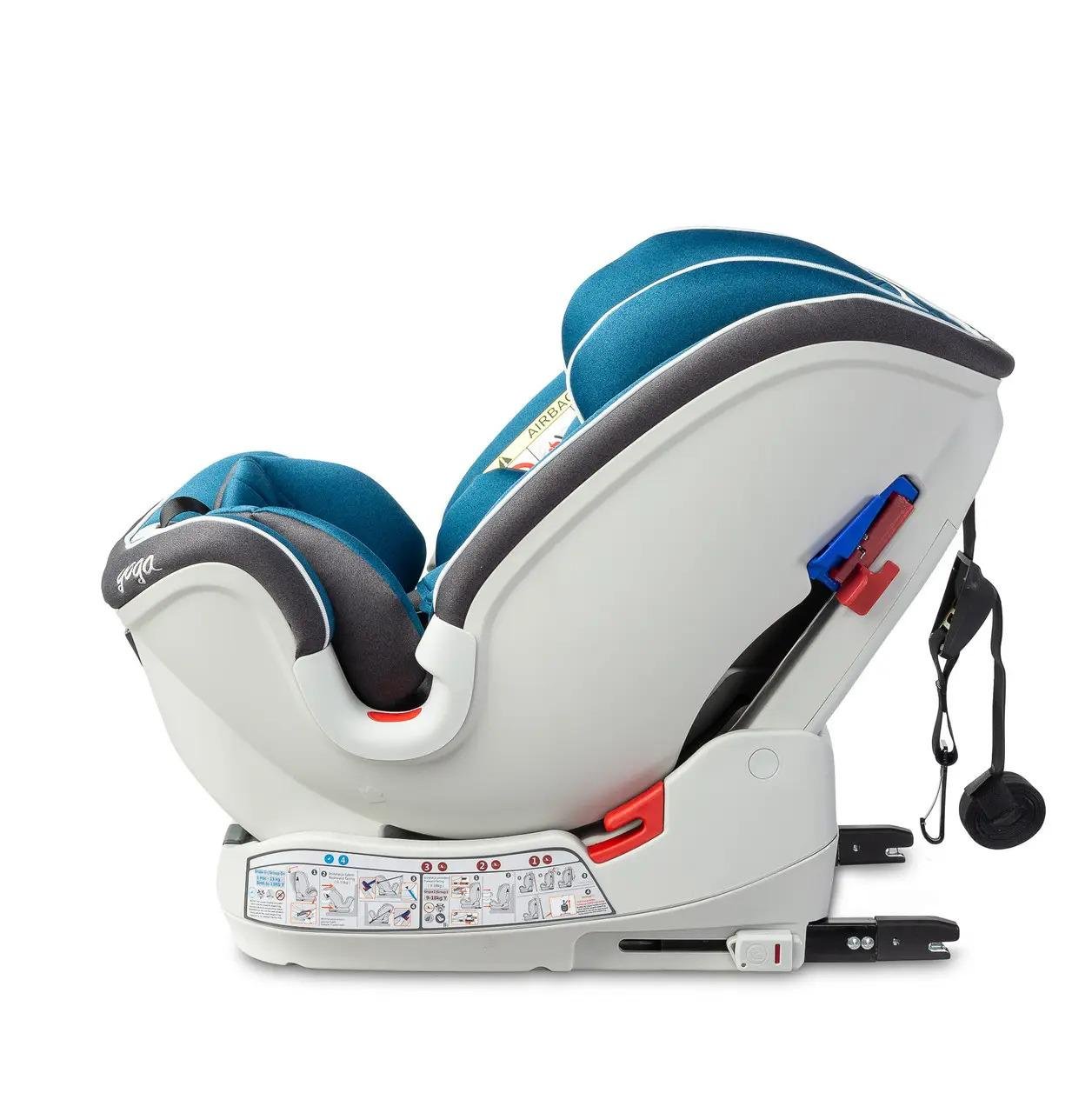 Автокресло детское Caretero Yoga Isofix 0-36 кг 80х46х44 см Синий (119929) - фото 7