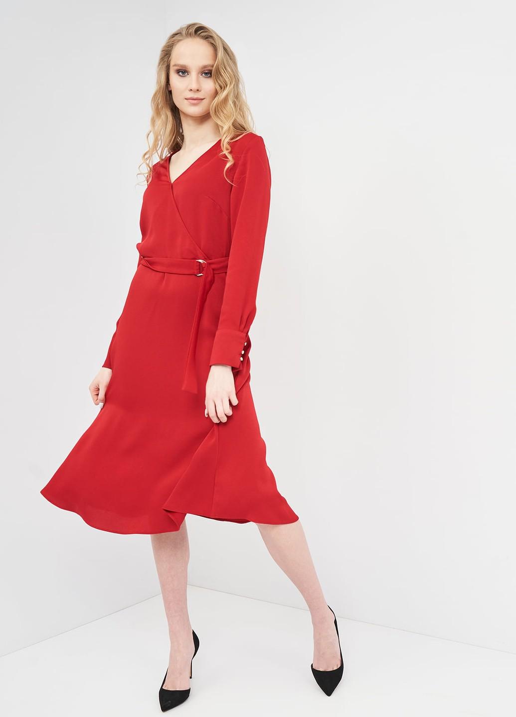 Платье H&M р. 34 Красный (803990b50)