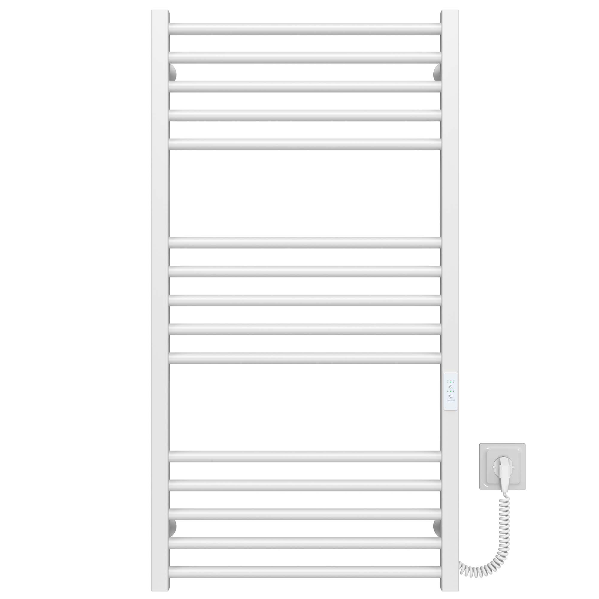 Полотенцесушитель электрический Deffi Lima П15 WD04 правое подключение нержавеющая сталь 600х1000 мм Белый (A.LI.100.60.15.EWR4)
