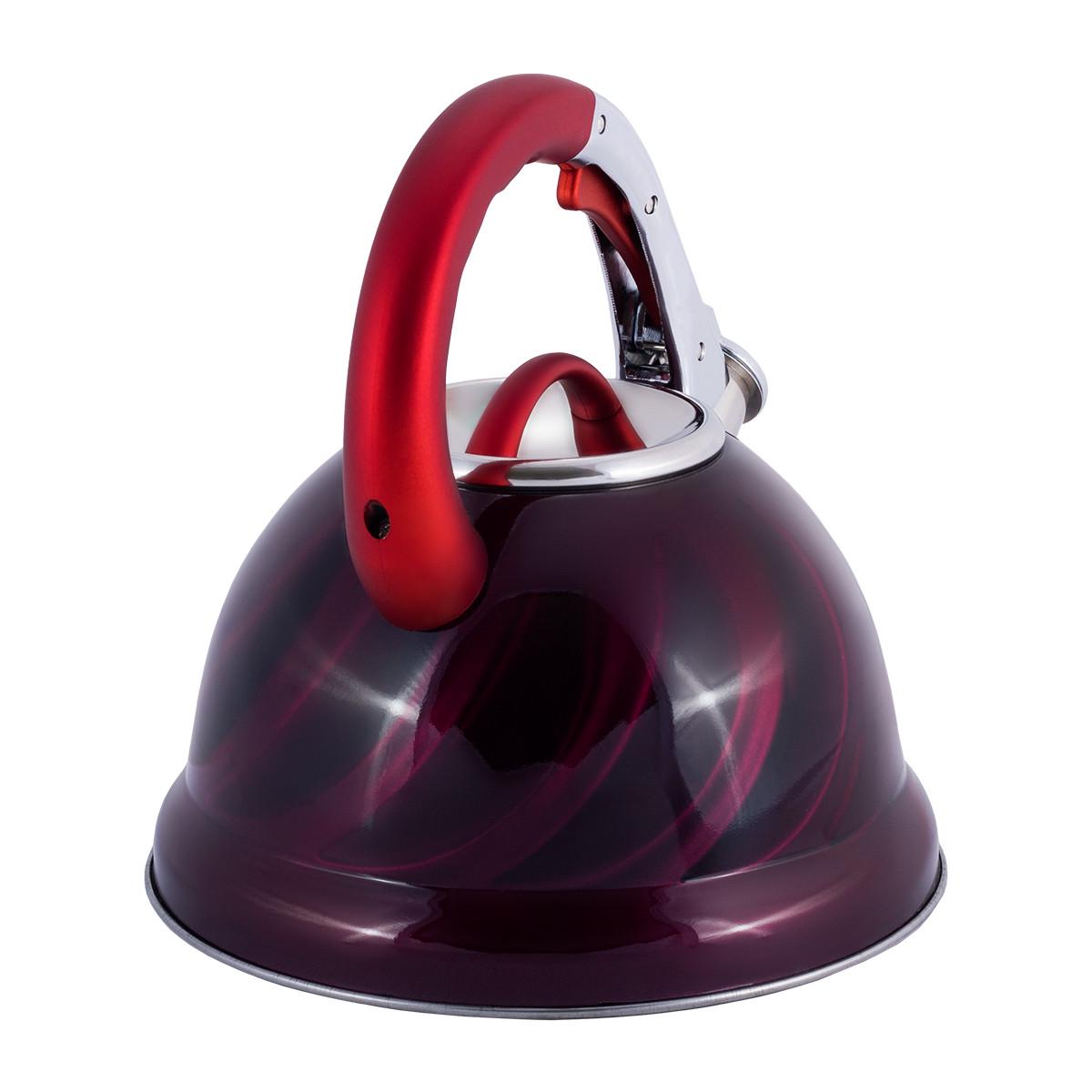 Чайник Kamille 3 л из нержавеющей стали Красный KM-0690NKR - фото 7 Чайник Kamille 3 л из нержавеющей стали Красный KM-0690NKR - фото 7