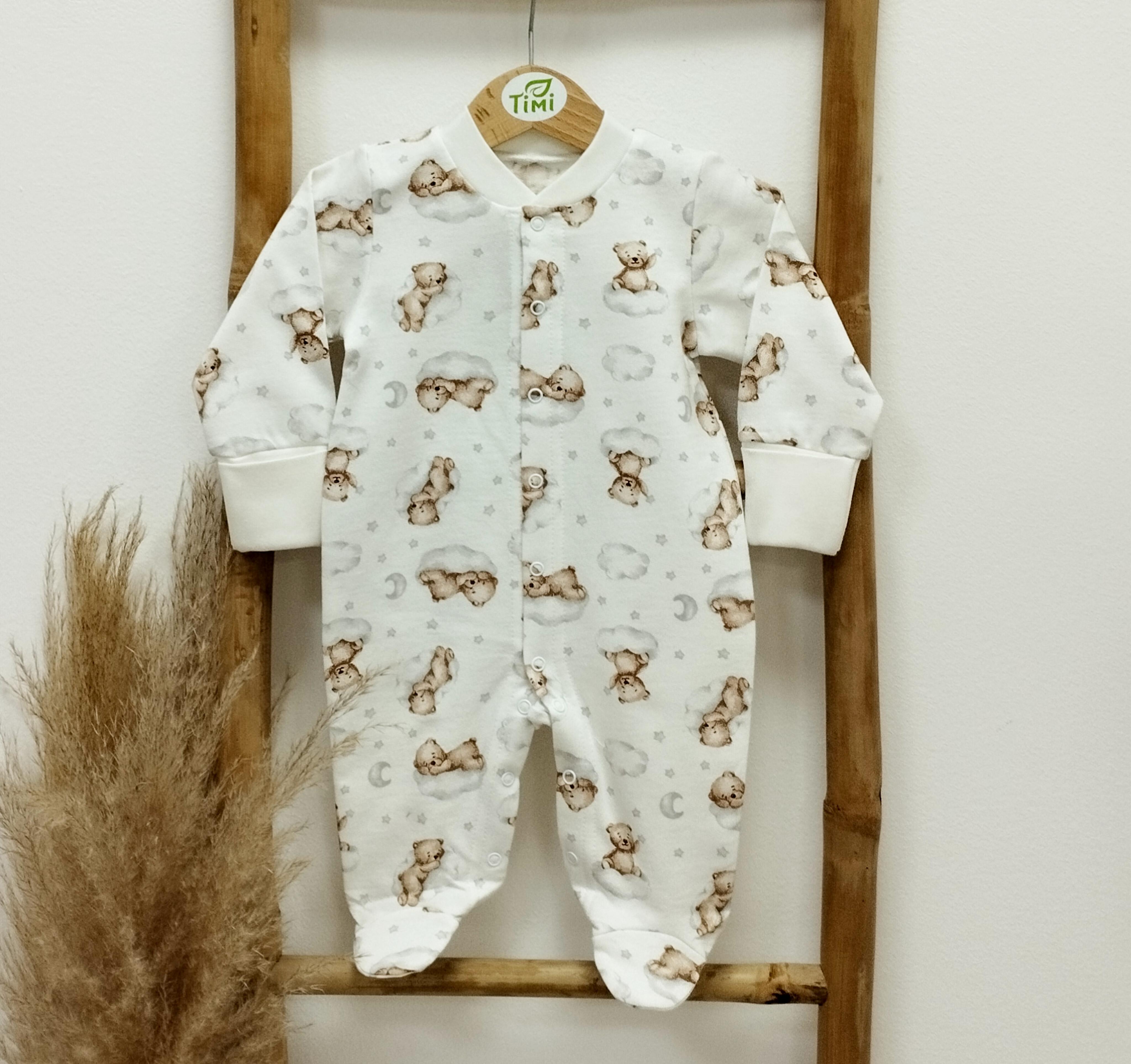 Чоловічок дитячий з начосом Тімі текс Ведмедики на хмаринках 56 см