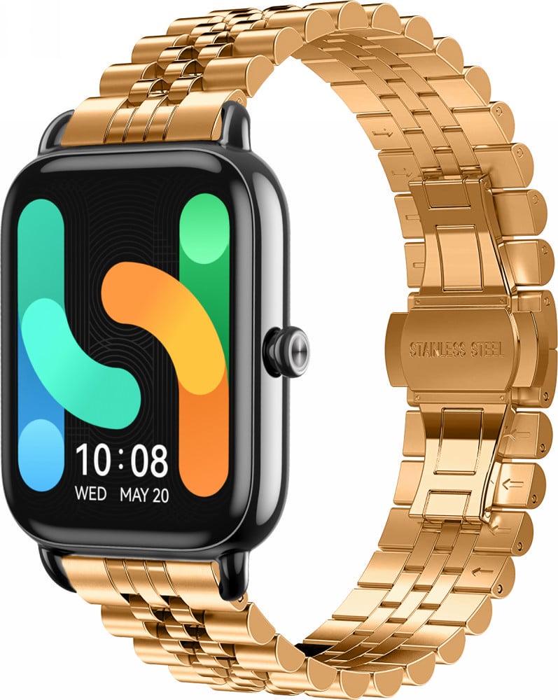Браслет металлический Stech для Haylou RS4 Plus LS11 Rose Gold (40634-27)