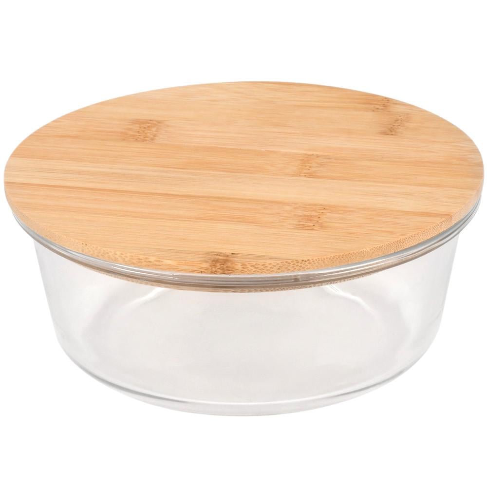 Пищевый контейнер с крышкой Round R35694-L 950 мл 18х7 см Прозрачный с коричневым (36522218) Пищевый контейнер с крышкой Round R35694-L 950 мл 18х7 см Прозрачный с коричневым (36522218)