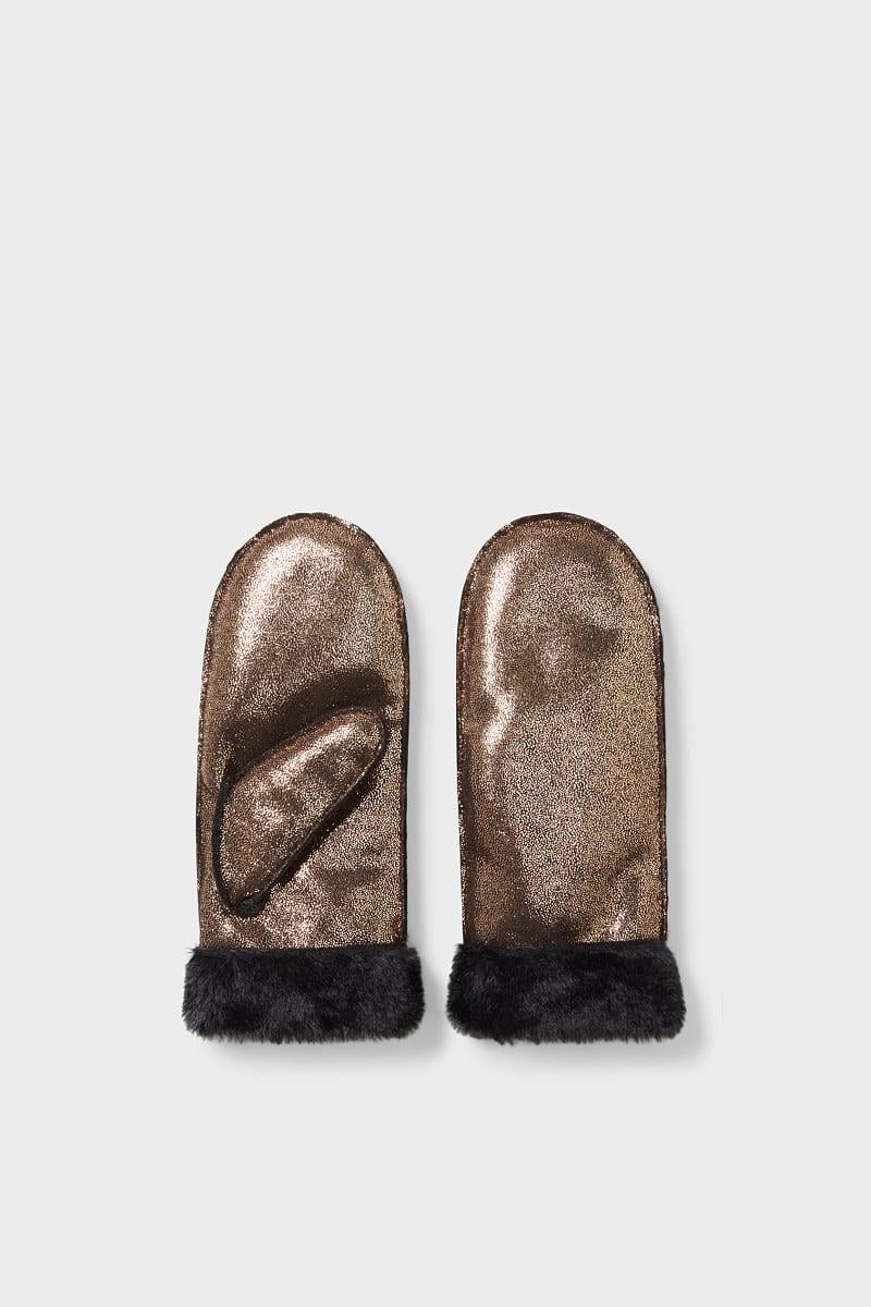 Рукавиці C&A L/XL Чорно-золотистий (2117915)