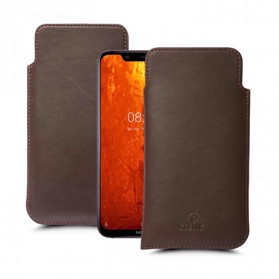 Футляр Stenk Elegance для Nokia 8.1 Коричневый (63383)