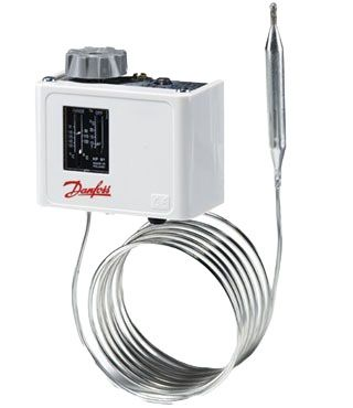 Реле температури Danfoss KP61, -30…15 °C (060L126266)