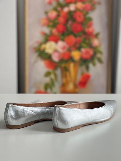 Балетки кожаные Gioseppo р. 39 Metallic Silver (29515933) - фото 5