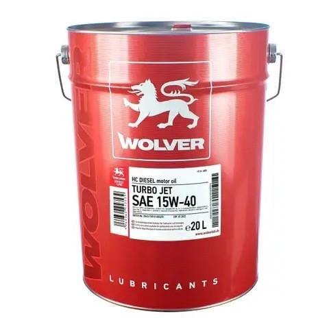 Моторное масло WOLVER TURBO JET SAE 15W-40 20 л (13997)