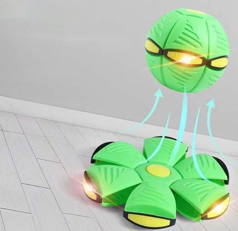 М'ячик-трансформер фрісбі Flat Ball Disc складаний світиться 6 LED (25206154) - фото 3 М'ячик-трансформер фрісбі Flat Ball Disc складаний світиться 6 LED (25206154) - фото 3