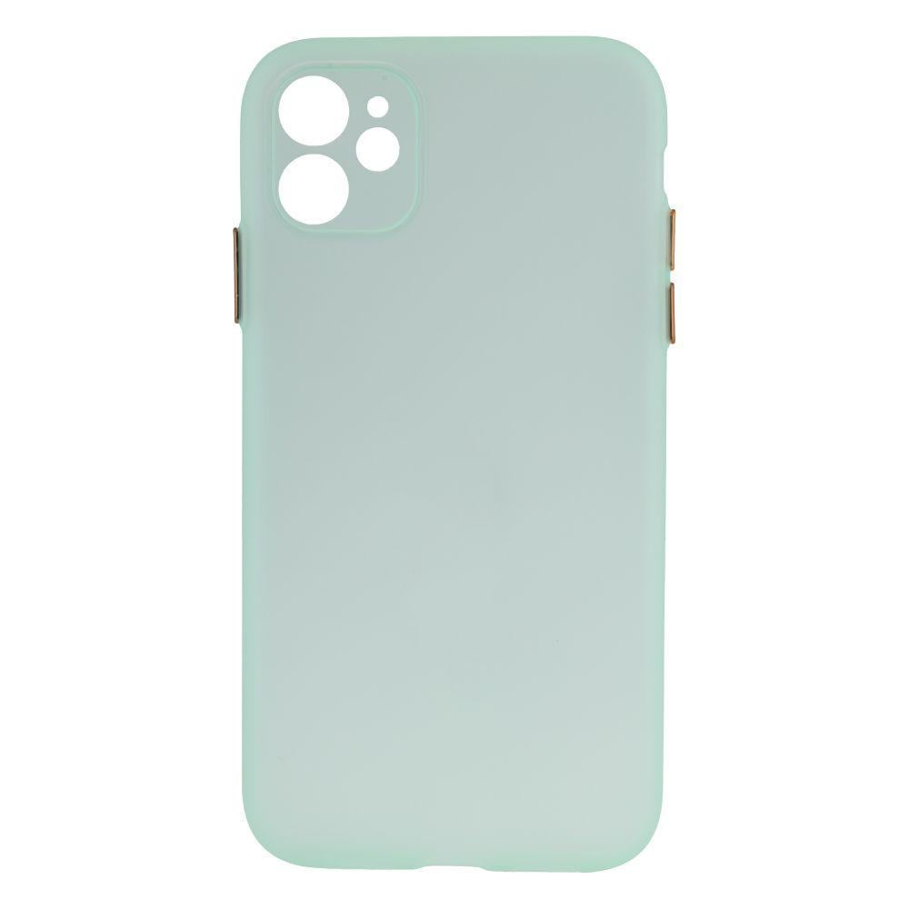 Силиконовый Чехол Ultra-thin Matte TPU with Frame для iPhone 11 Светло-зеленый