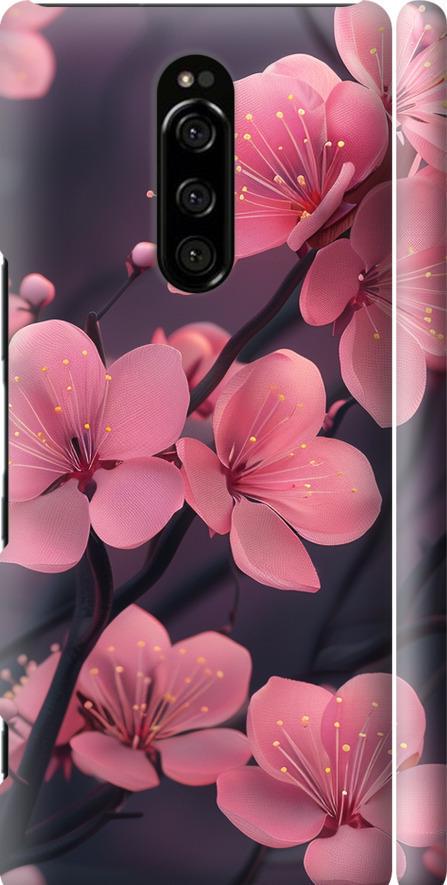 Чехол на Sony Xperia 1 J9110 Пурпурная сакура (6075m-1760-42517) Чехол на Sony Xperia 1 J9110 Пурпурная сакура (6075m-1760-42517)