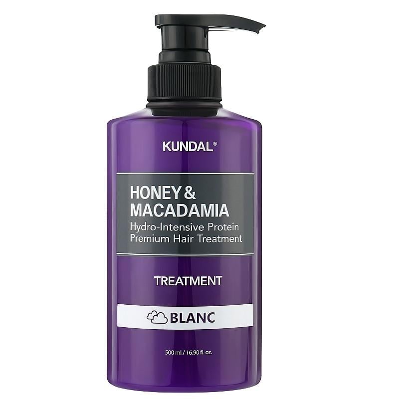 Кондиціонер поживний Kundal Honey & Macadamia Protein Hair Treatment Blanc 500 мл (8809568746229)