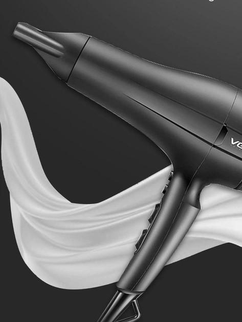 Фен VGR V-450 холодне та гаряче повітря з концентратором 2400W (8832) - фото 9 Фен VGR V-450 холодне та гаряче повітря з концентратором 2400W (8832) - фото 9