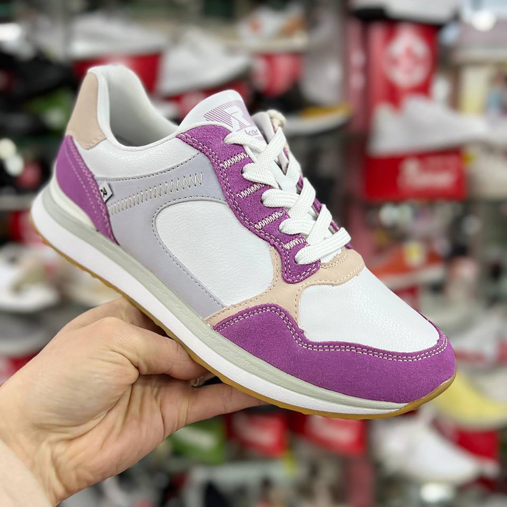 Кросівки жіночі осінні RIEKER Evolution р. 38 Білий/Пурпурний/Сірий (035525-38) - фото 15