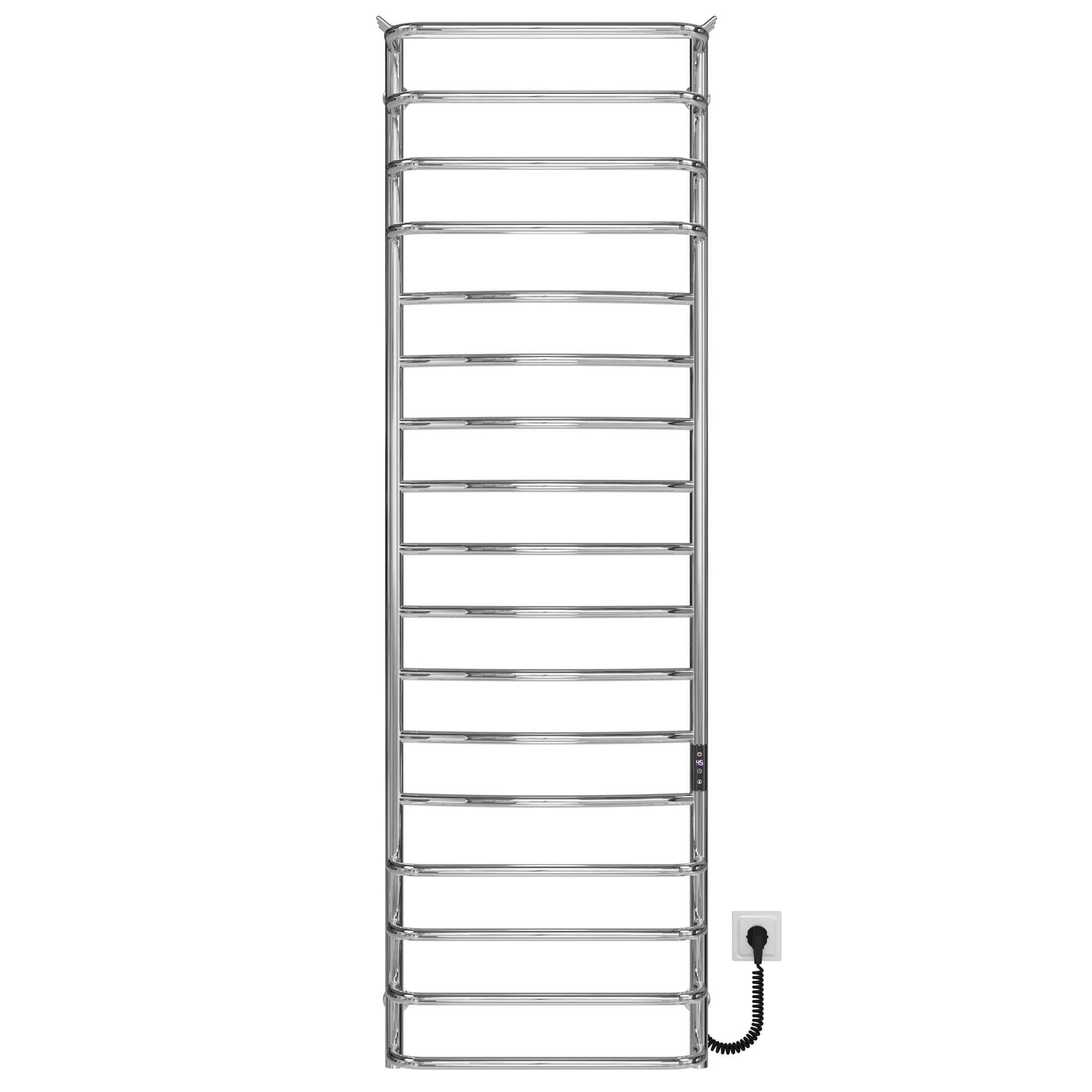 Полотенцесушитель электрический Deffi Юность П17 JD03 правое подключение нержавеющая сталь 500х1700 мм Хром (C.YU.170.50.17.E.C.R.1)