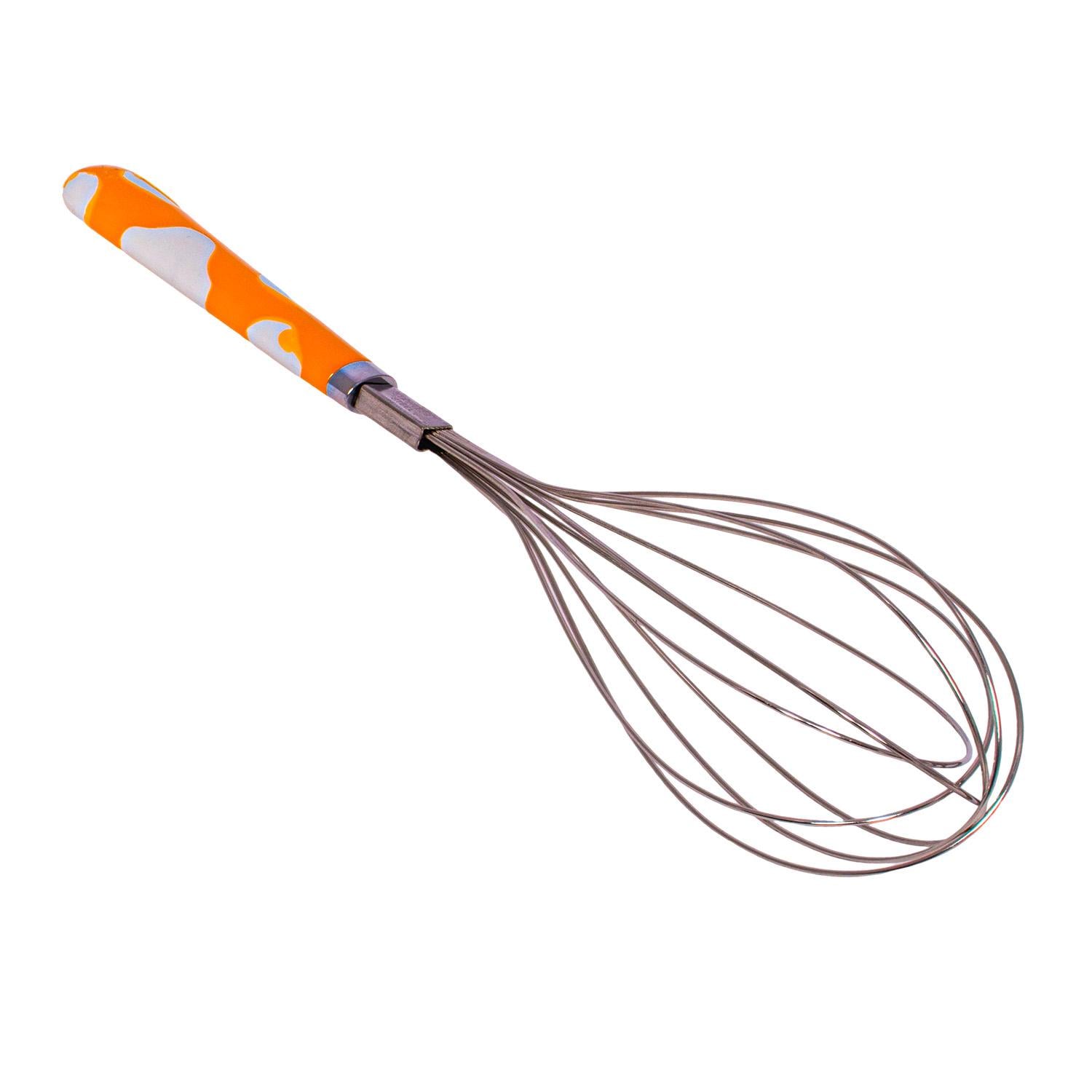 Венчик кухонный Kitchen Master из нержавеющей стали с керамической ручкой 29 см Оранжевый (2054170919)