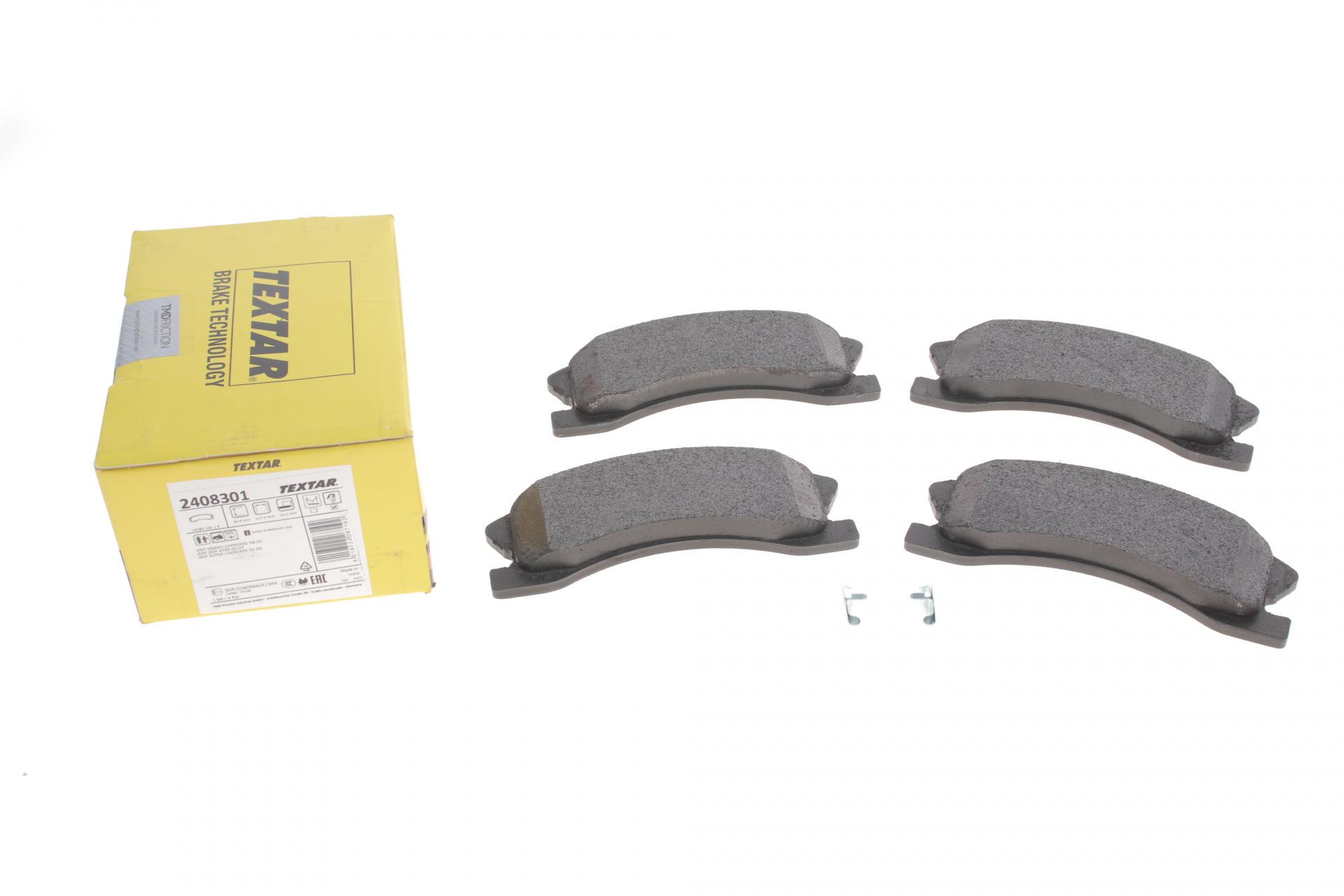 Колодки тормозные передние TEXTAR Jeep Grand Cherokee II 99-05 Akebono (2408301 TEXTAR)