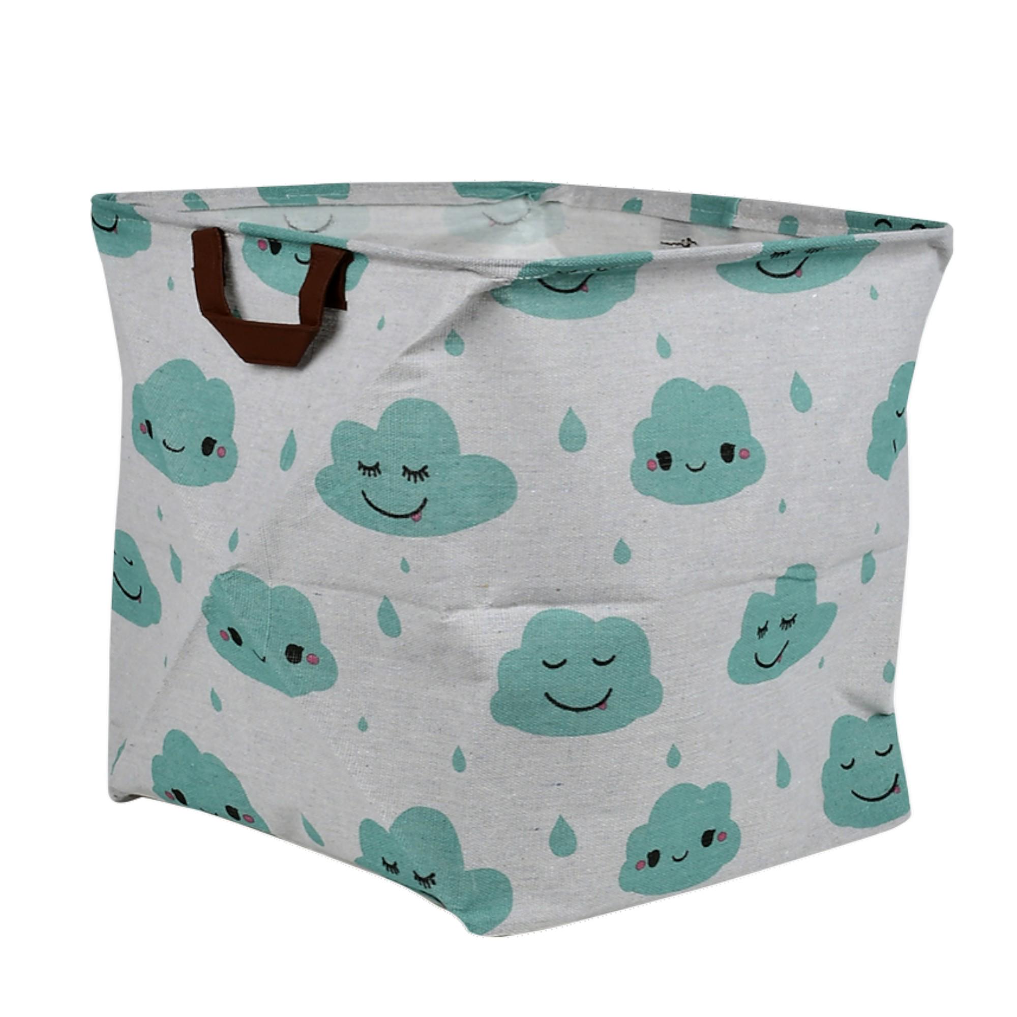 Кошик з ручками Stenson ABCD 4 32х32 см Сірий (R32364)