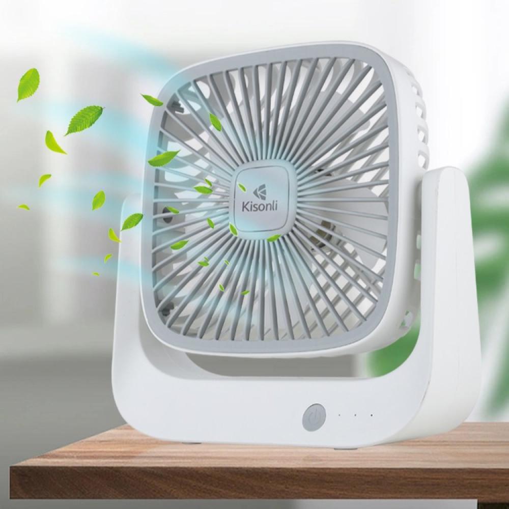 Вентилятор Kisonli F102 настольный 1200 mAh 22 см (F102) - фото 4