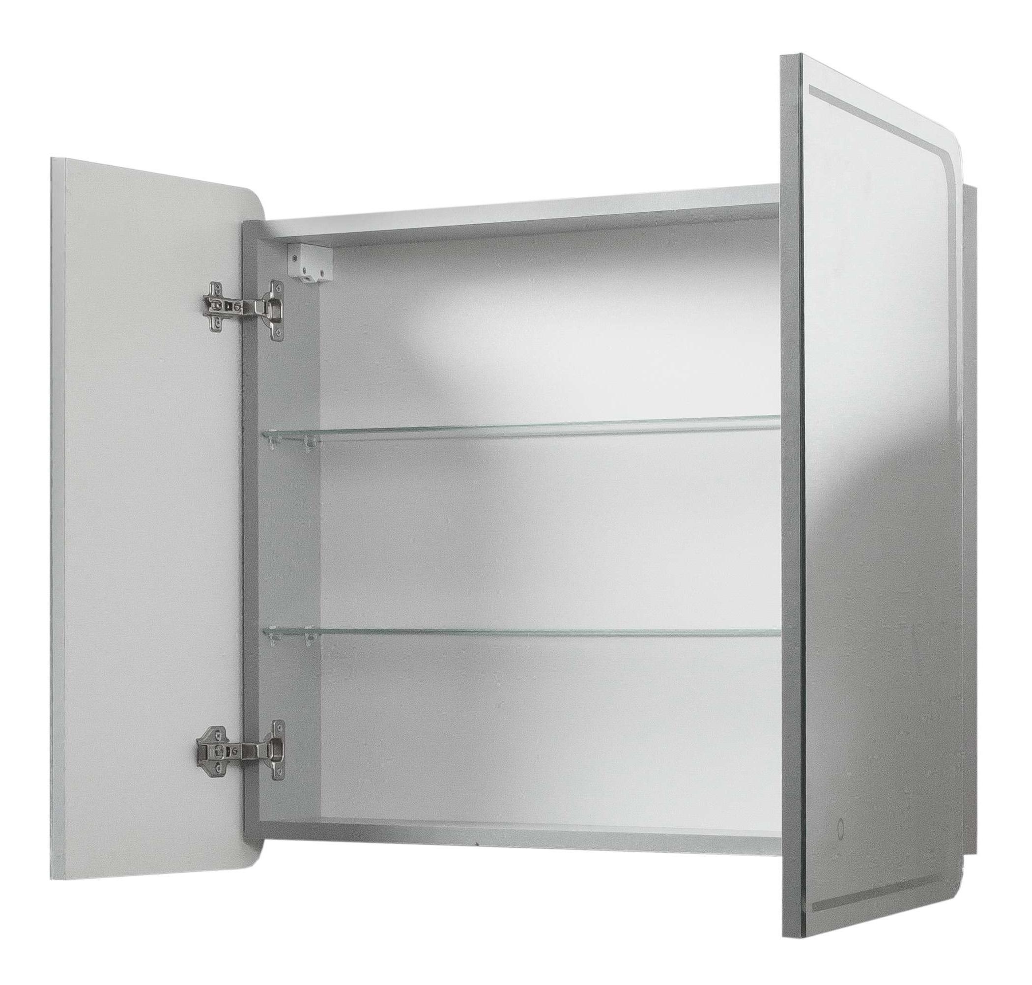 Шкаф зеркальный ЮВВИС VIVACE Z LED Touch Control 80 см Белый (UVV033) - фото 2