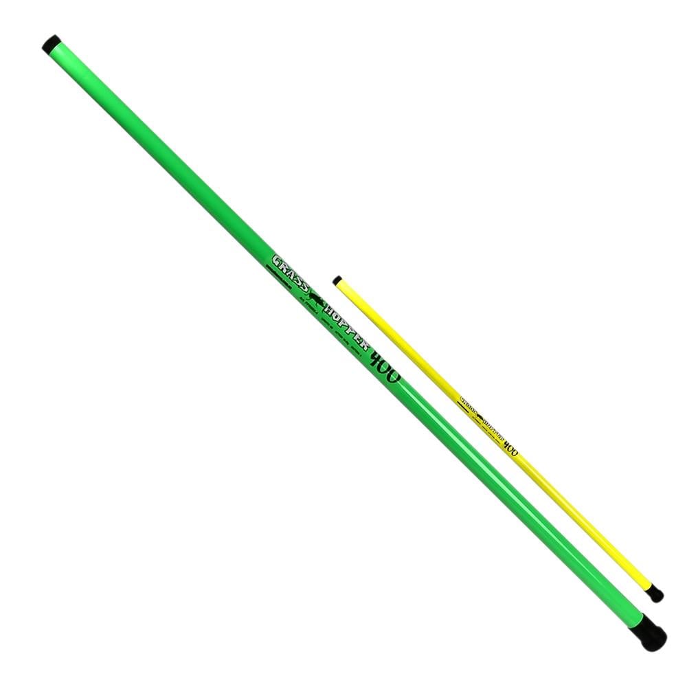 Вудка телескопічна Grasshopper FFR005-4 скловолокно 4 м складана 1,15 м 15-30 г Салатовий з жовтим