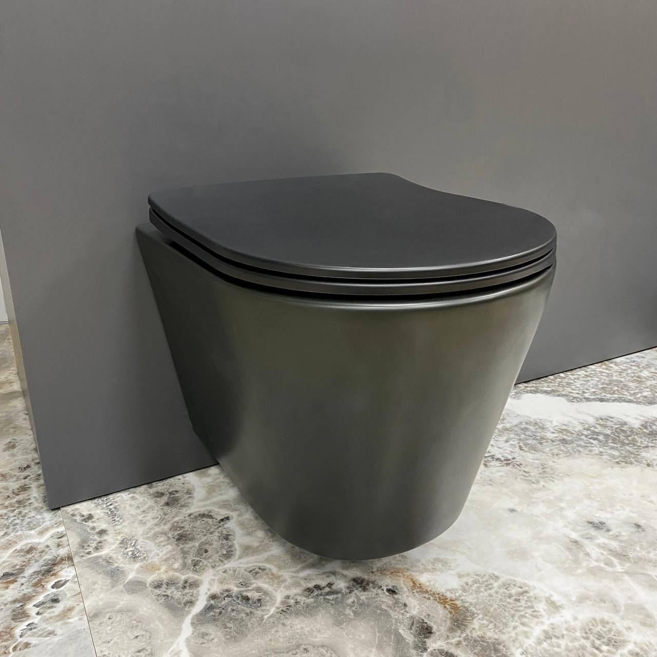 Унитаз подвесной VBI Levanzo Black Matt (2808389241)