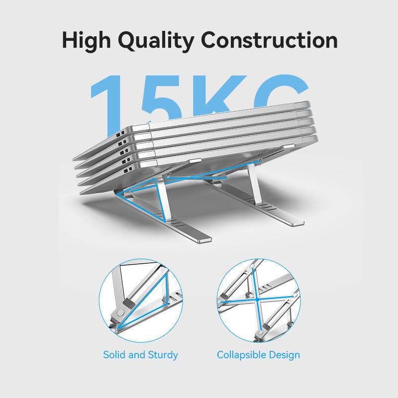 Підставка Vention для ноутбуку металева складана Сріблястий (KDMI0) - фото 5 Підставка Vention для ноутбуку металева складана Сріблястий (KDMI0) - фото 5