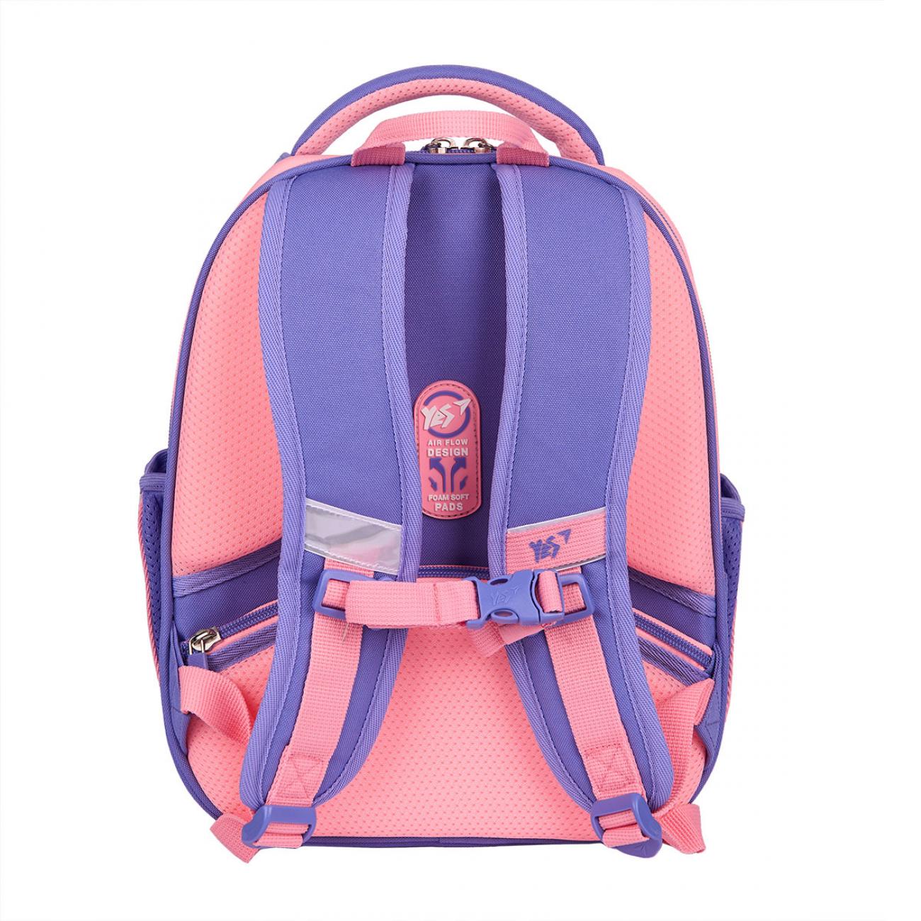 Школьный рюкзак каркасный с ортопедической спинкой YES Cute Bear H-100 (559842/995688) - фото 10