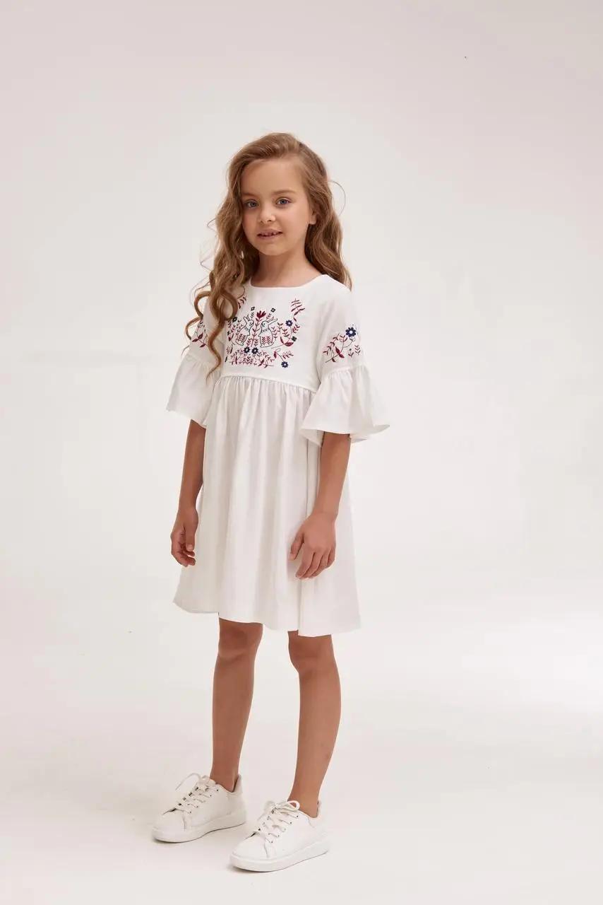 Сукня вишиванка Зайчик 128 см Білий - фото 6